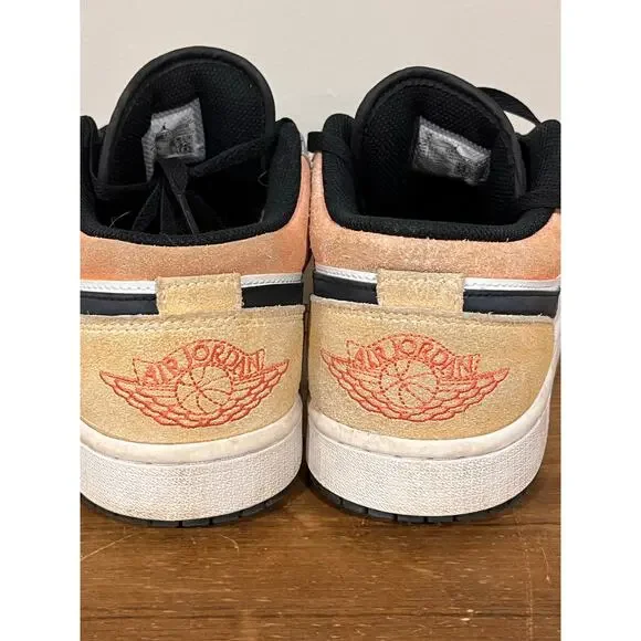 Air Jordan 1 Low SE Flight Club Men’s Size 9 Black Grey Suede Athletic Sneakers - Picture 4 of 11